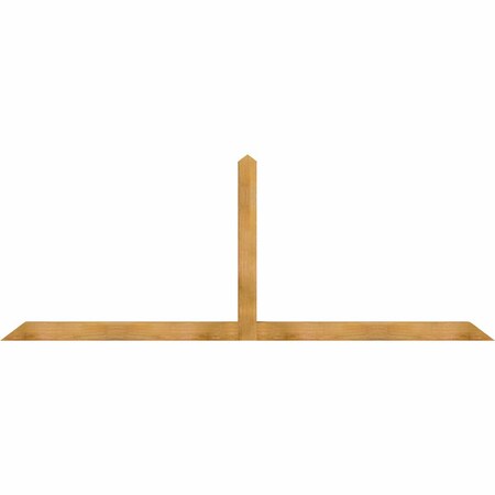 Ekena Millwork Portland Rough Sawn Timber Gable Bracket, Western Red Cedar, 108"W x 40"H x 4"D x 4"F, 9/12 Pitch GBW108X40X0404POR00RWR